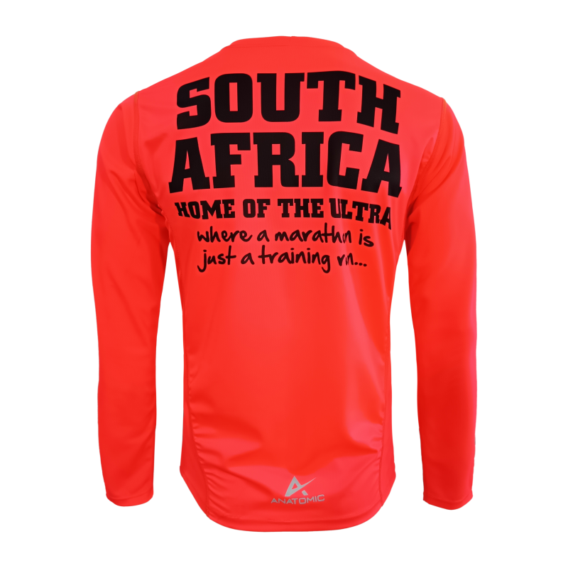 Vizi Ultra Long Sleeve Orange Mens Running T-shirt