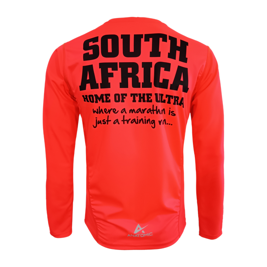 Vizi Ultra Long Sleeve Orange Mens Running T-shirt