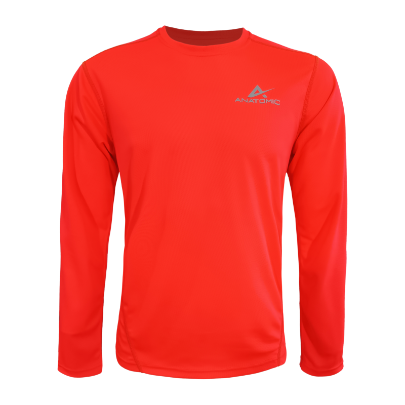 Vizi Ultra Long Sleeve Orange Mens Running T-shirt