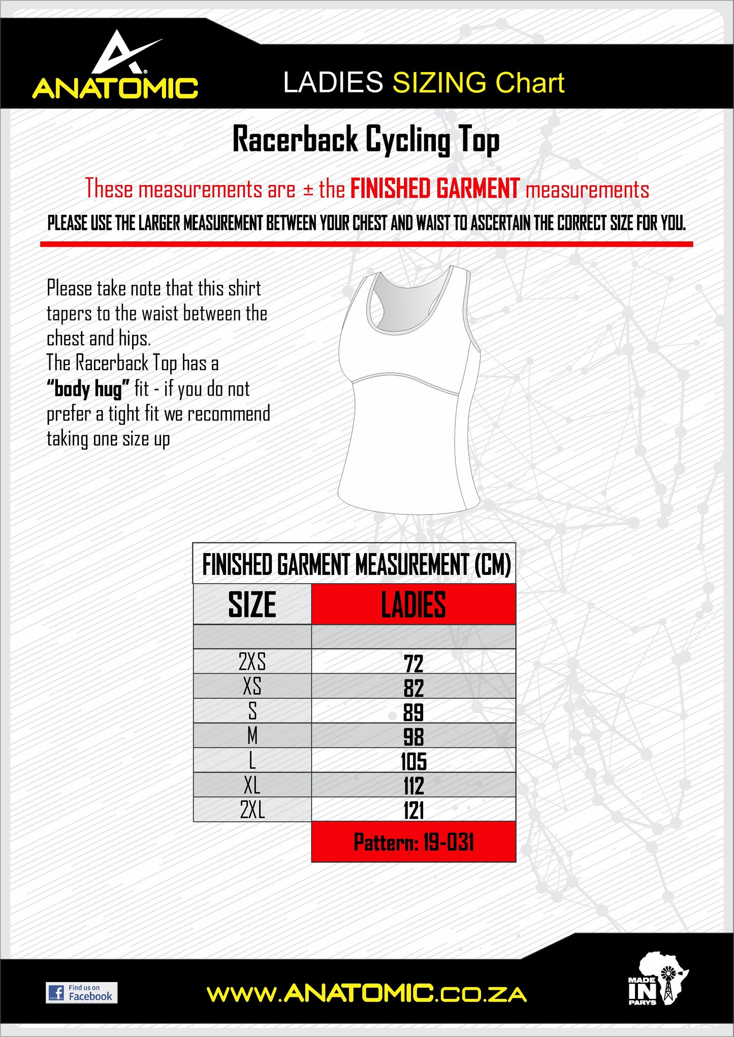 SA Ladies Cycling Racerback Vest