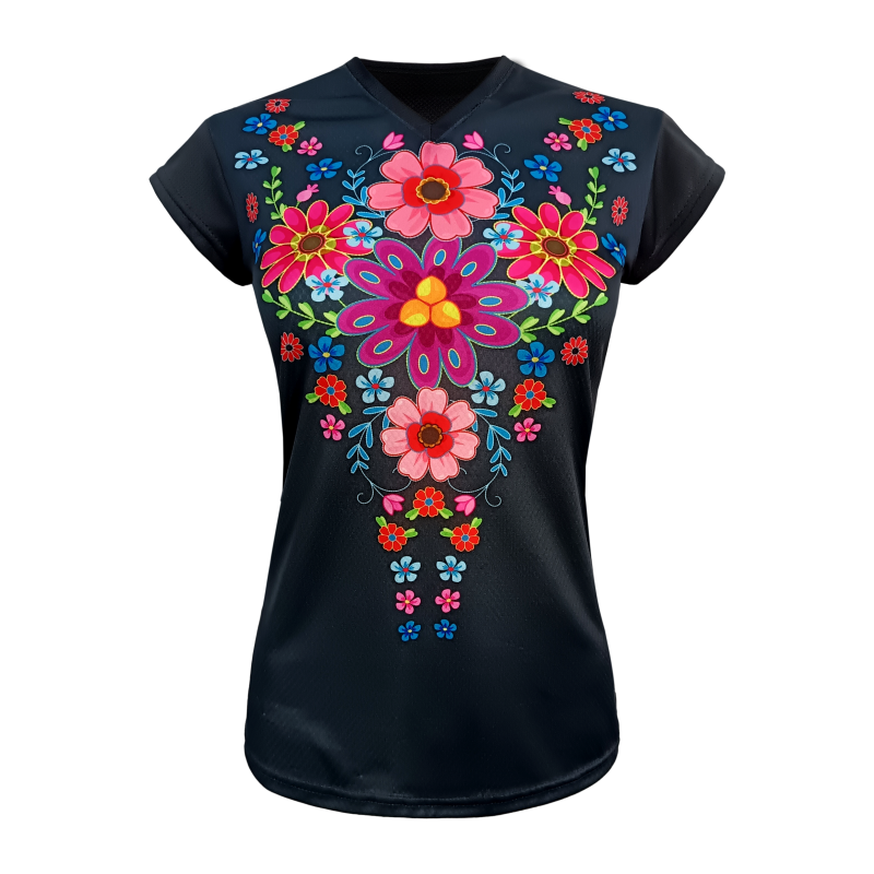 Boho Chic Ladies Cap Sleeve Running T-shirt