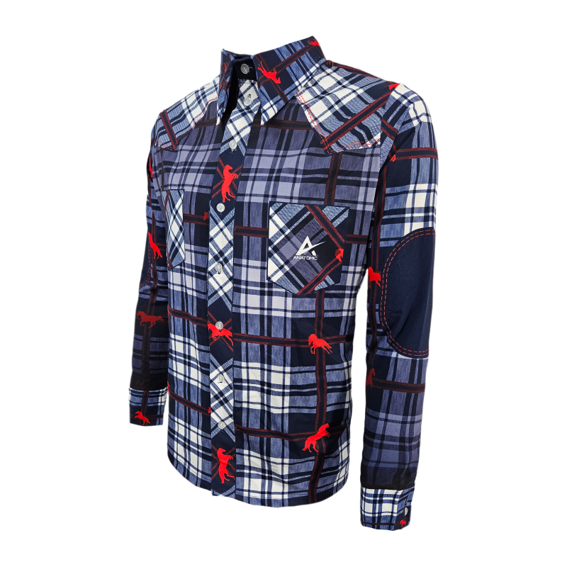 Check Mens Button Shirt