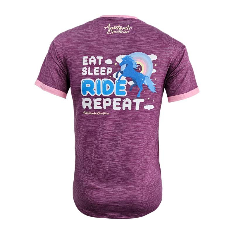 Eat sleep ride Ladies  T-Shirt