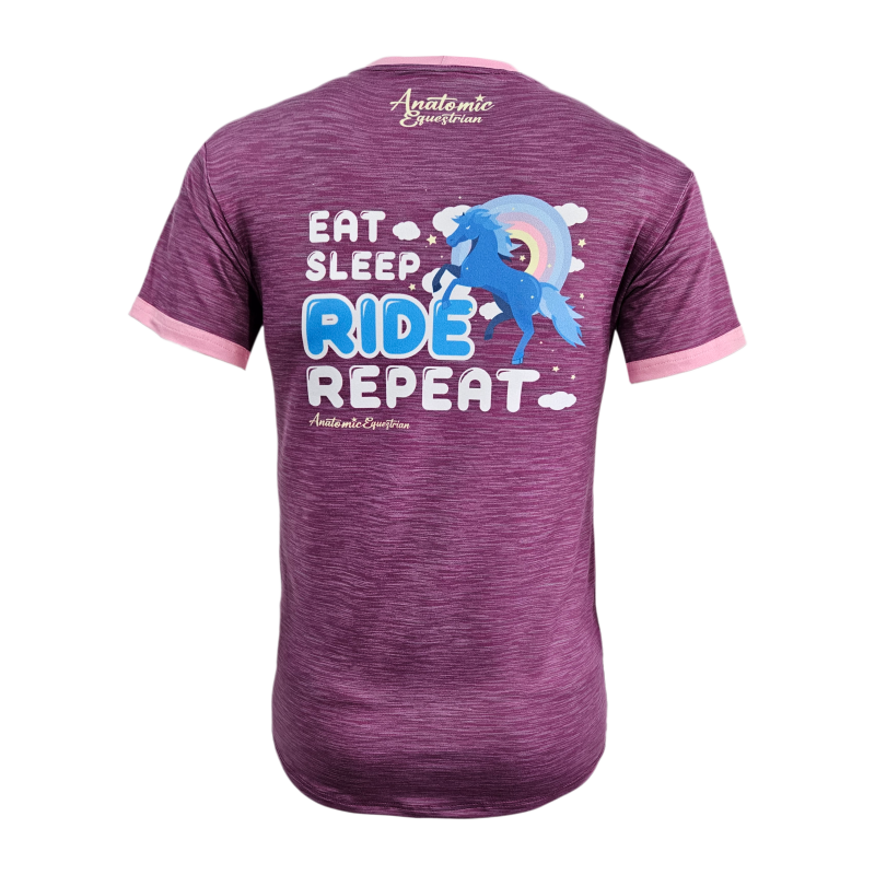 Eat sleep ride Ladies T-Shirt