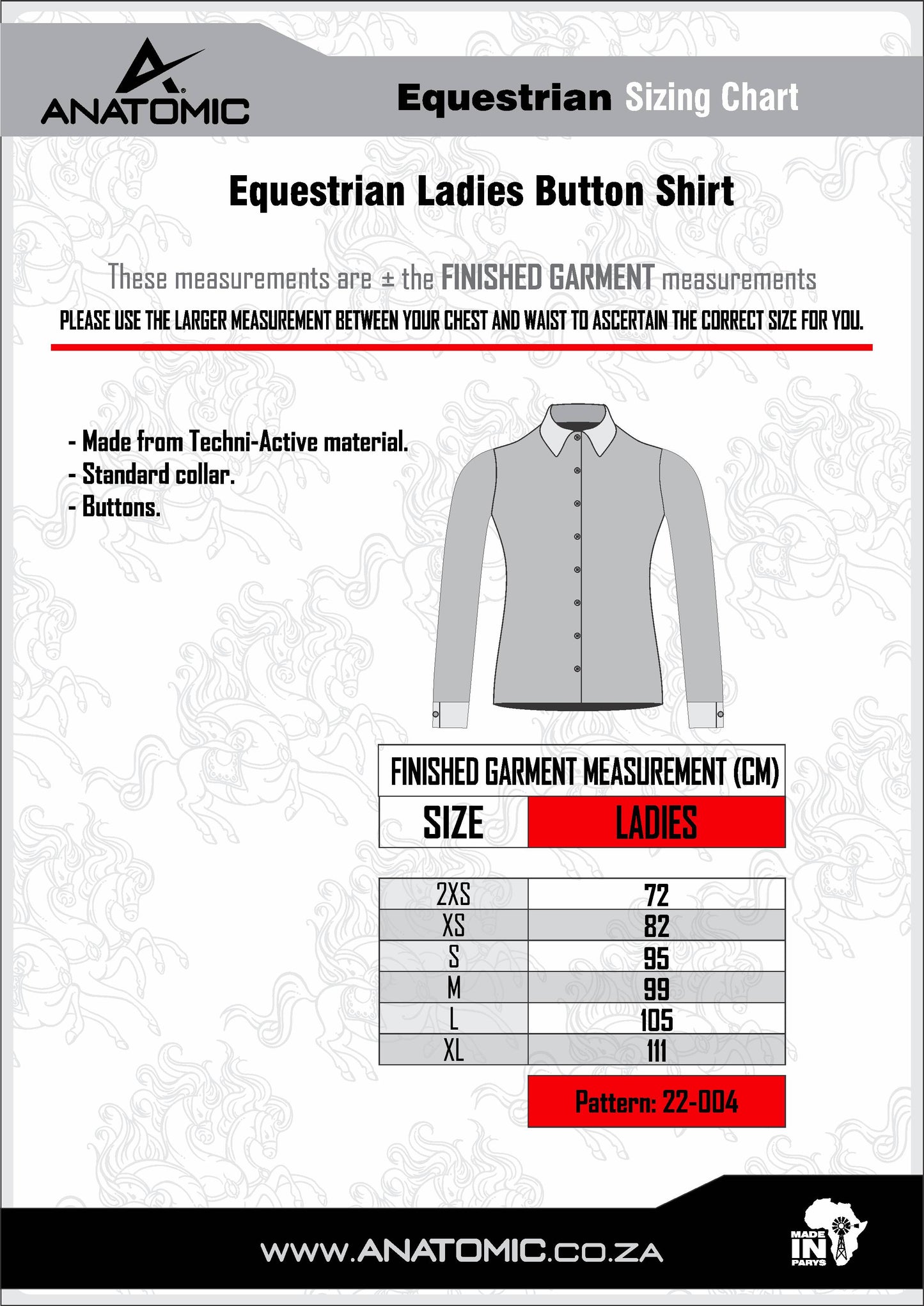 Argyle Ladies Button Shirt
