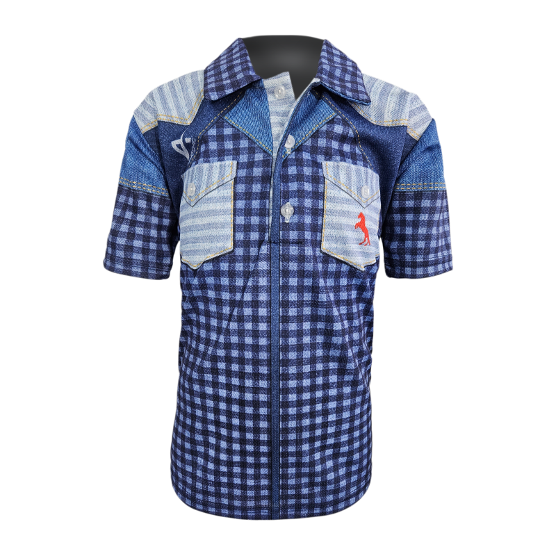 Denim Red Kids Golfer