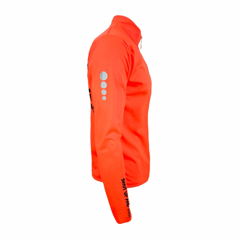 Orange Vizi Longsleeve Running Shirt with Thumbhole