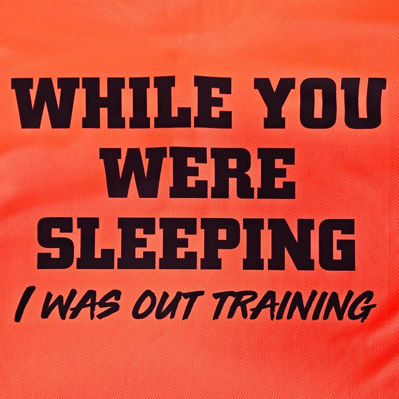 Orange Vizi Longsleeve Running Shirt with Thumbhole