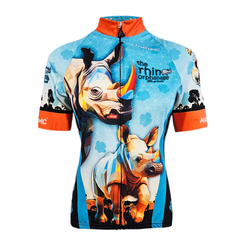 Save the Rhinos Blue Cycling Jersey