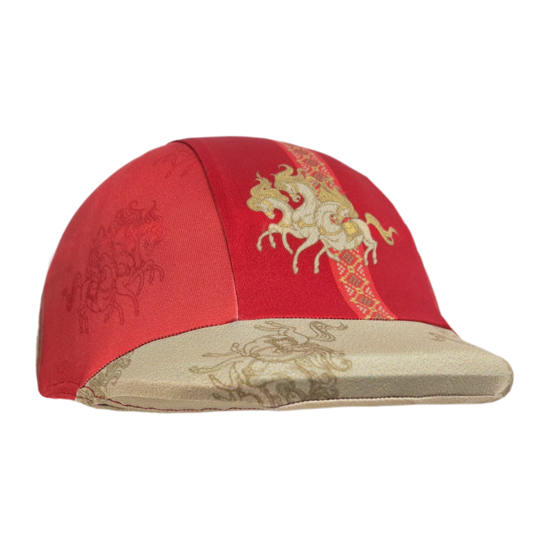 Scarlet Lycra Helmet Cover
