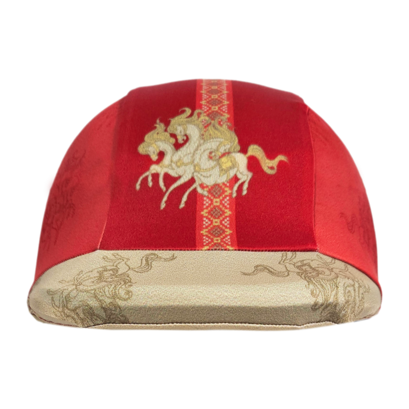 Scarlet Lycra Helmet Cover
