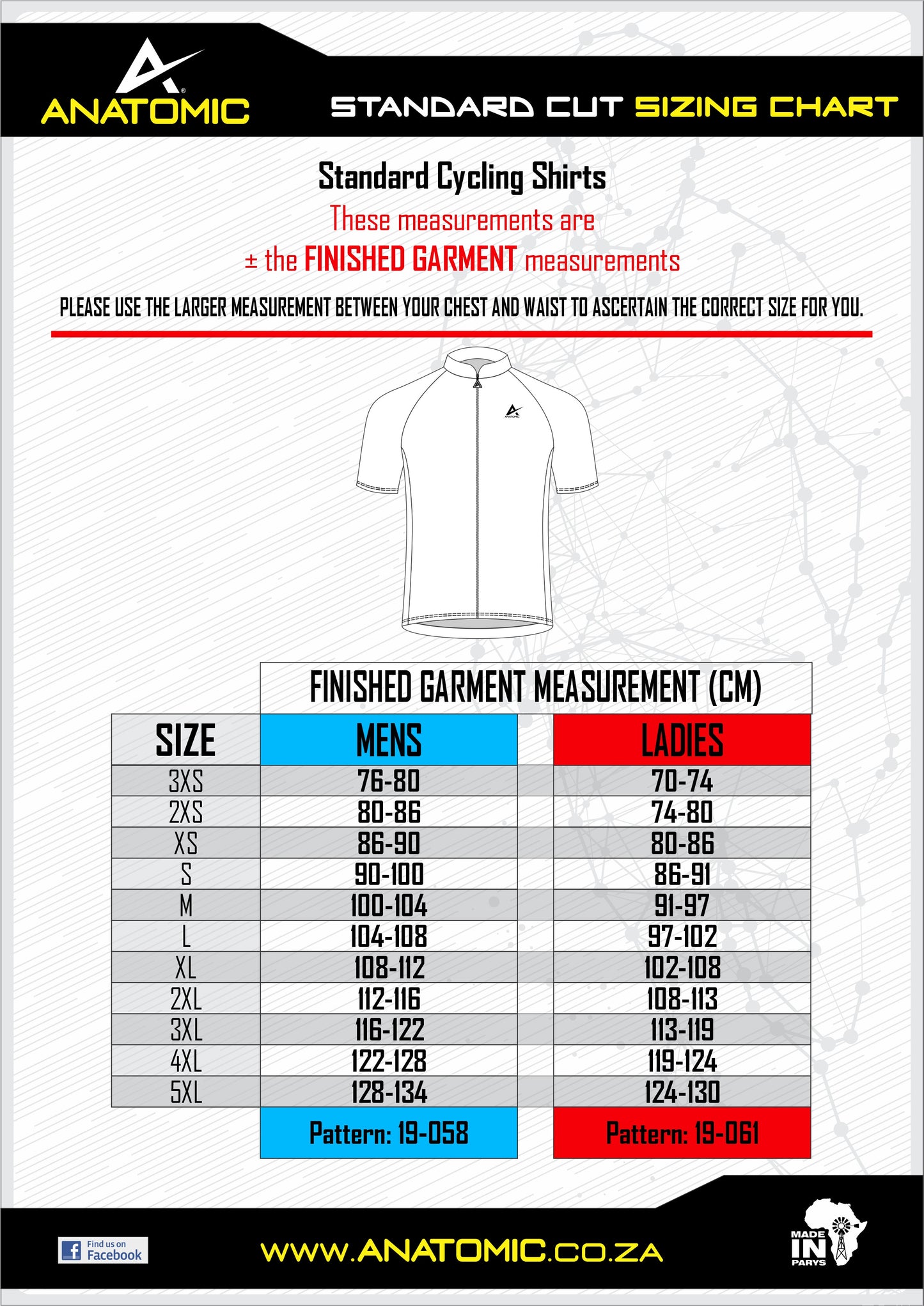 SA Mzansi Mens Cycling Jersey