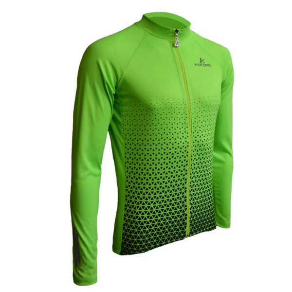 Green Vizi Longsleeve Cycling Shirt