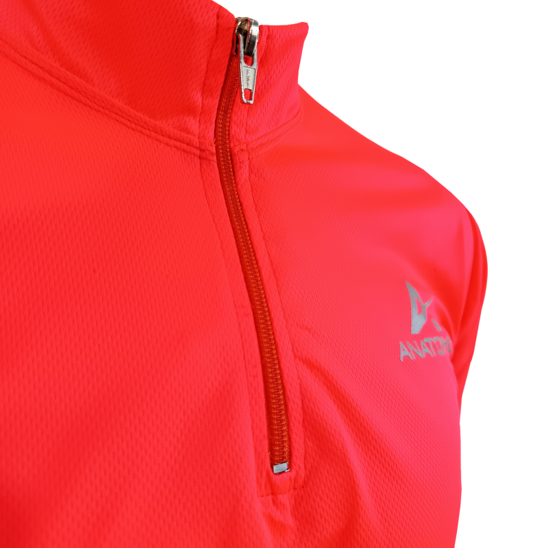 A day without Orange Vizi Longsleeve Running Shirt with Thumbhole