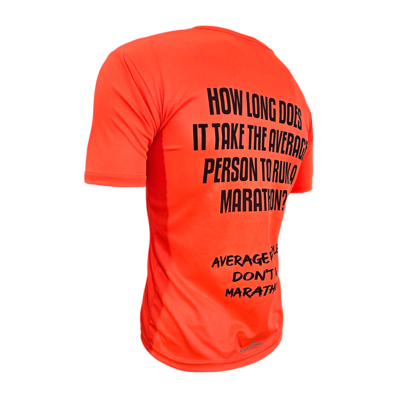 Vizi Q&A Orange Mens Running T-shirt