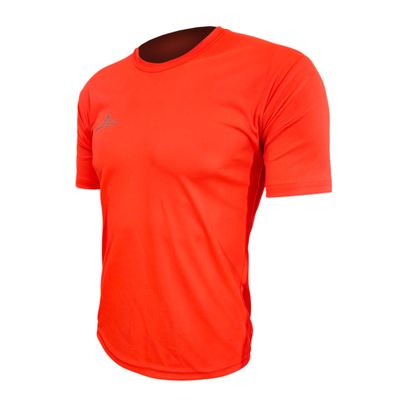 Vizi Q&A Orange Mens Running T-shirt