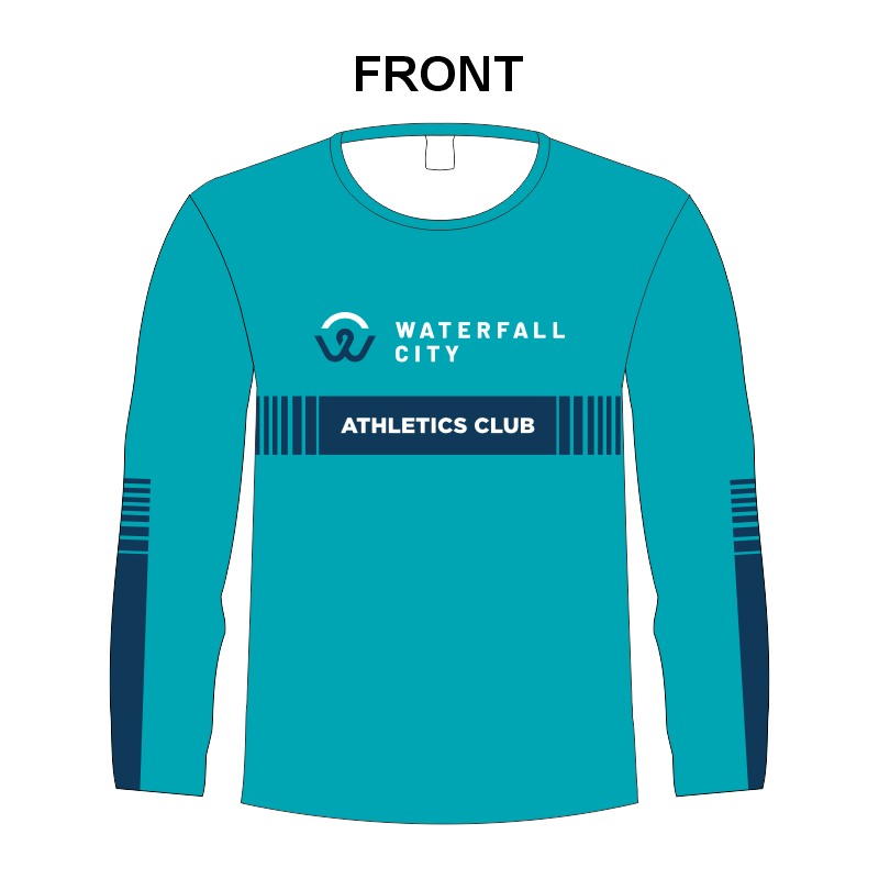 Waterfall City Mens and Ladies T-Shirt Long Sleeve