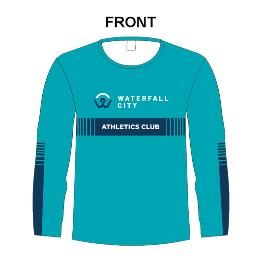Waterfall City Mens and Ladies T-Shirt Long Sleeve
