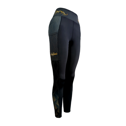 Western Rider Gold Ladies Elite Tights