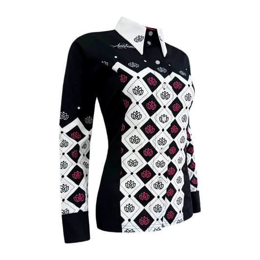 Western Rider Gold Ladies Button Shirt