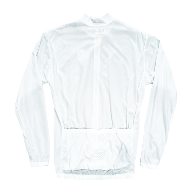 White Long sleeve Mens Cycling Jersey (LIMITED SIZES AVAILABLE)