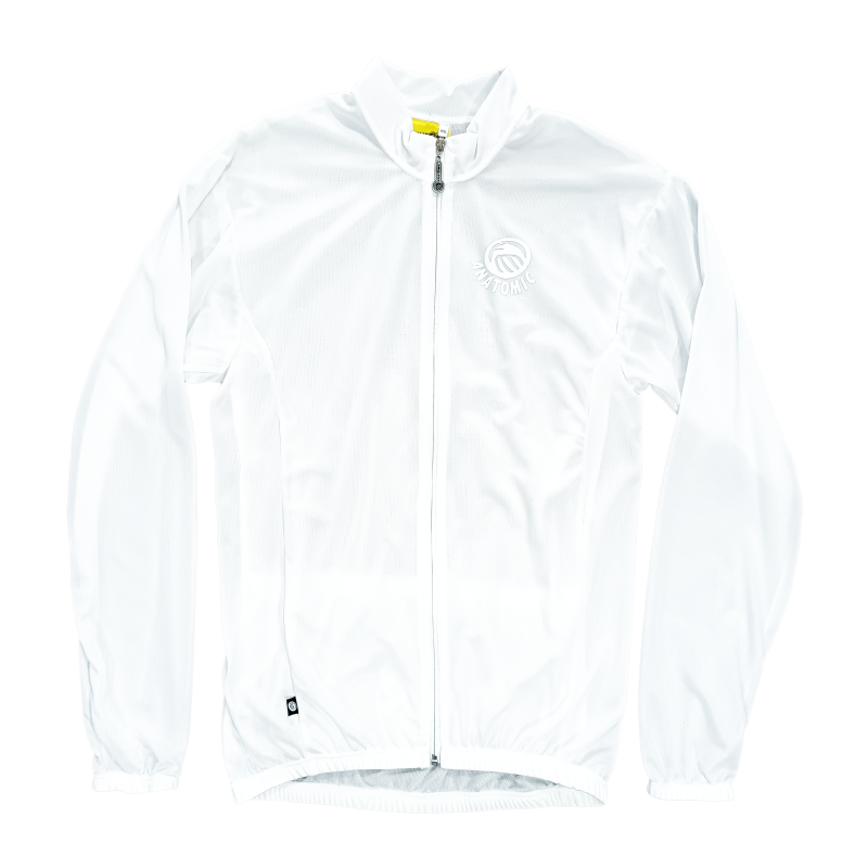 White Long sleeve Mens Cycling Jersey (LIMITED SIZES AVAILABLE)