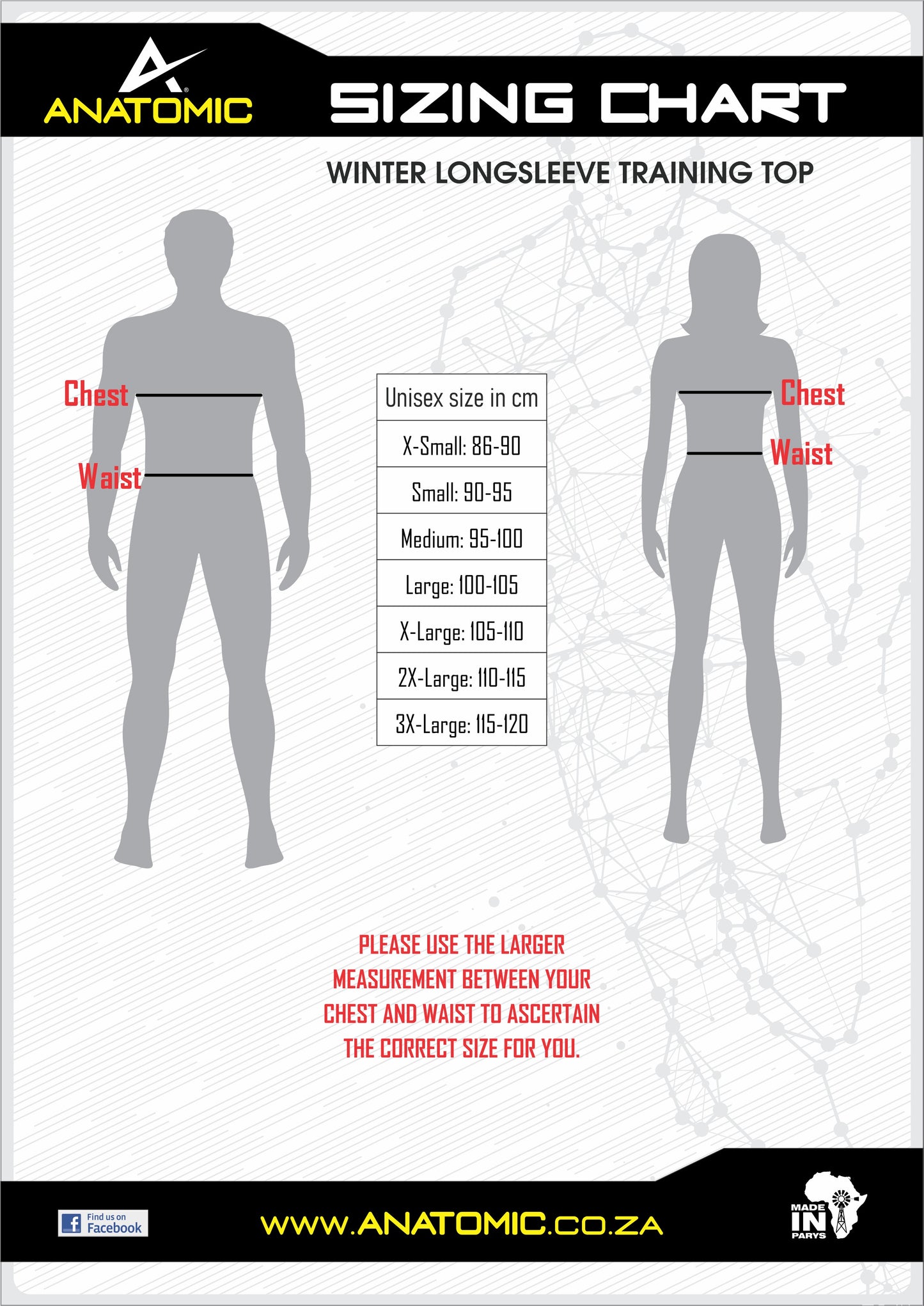 Klerksdorp AC Mens and Ladies MMC Treated Fabric Winter Training Top