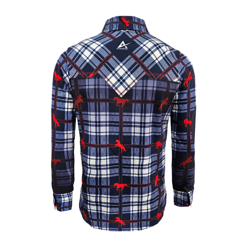 Check Mens Button Shirt