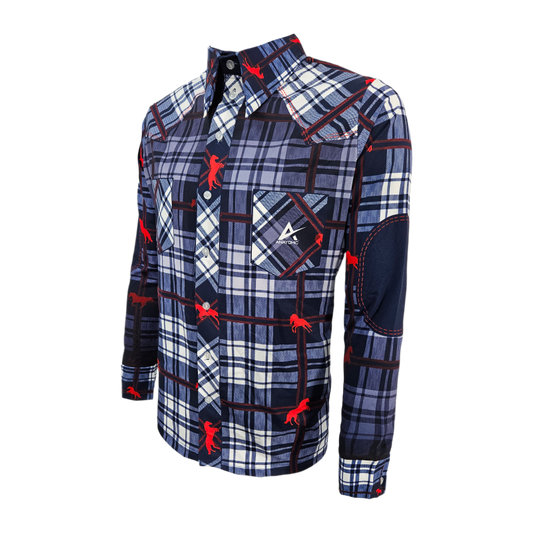 Check Mens Button Shirt