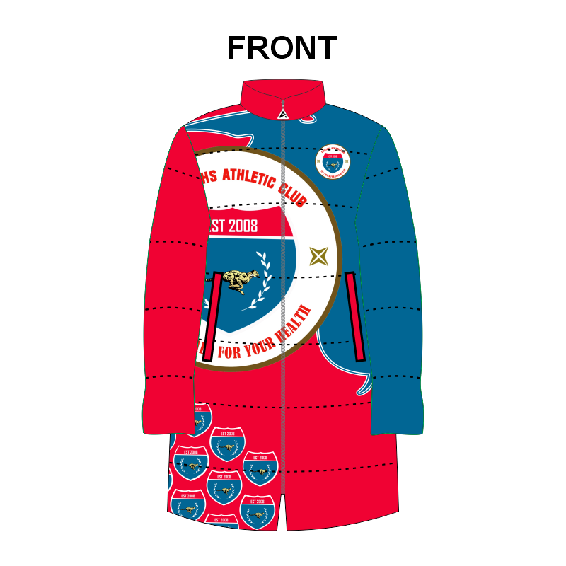 Cheetahs Mid-Length Puffer Jacket - UNISEX