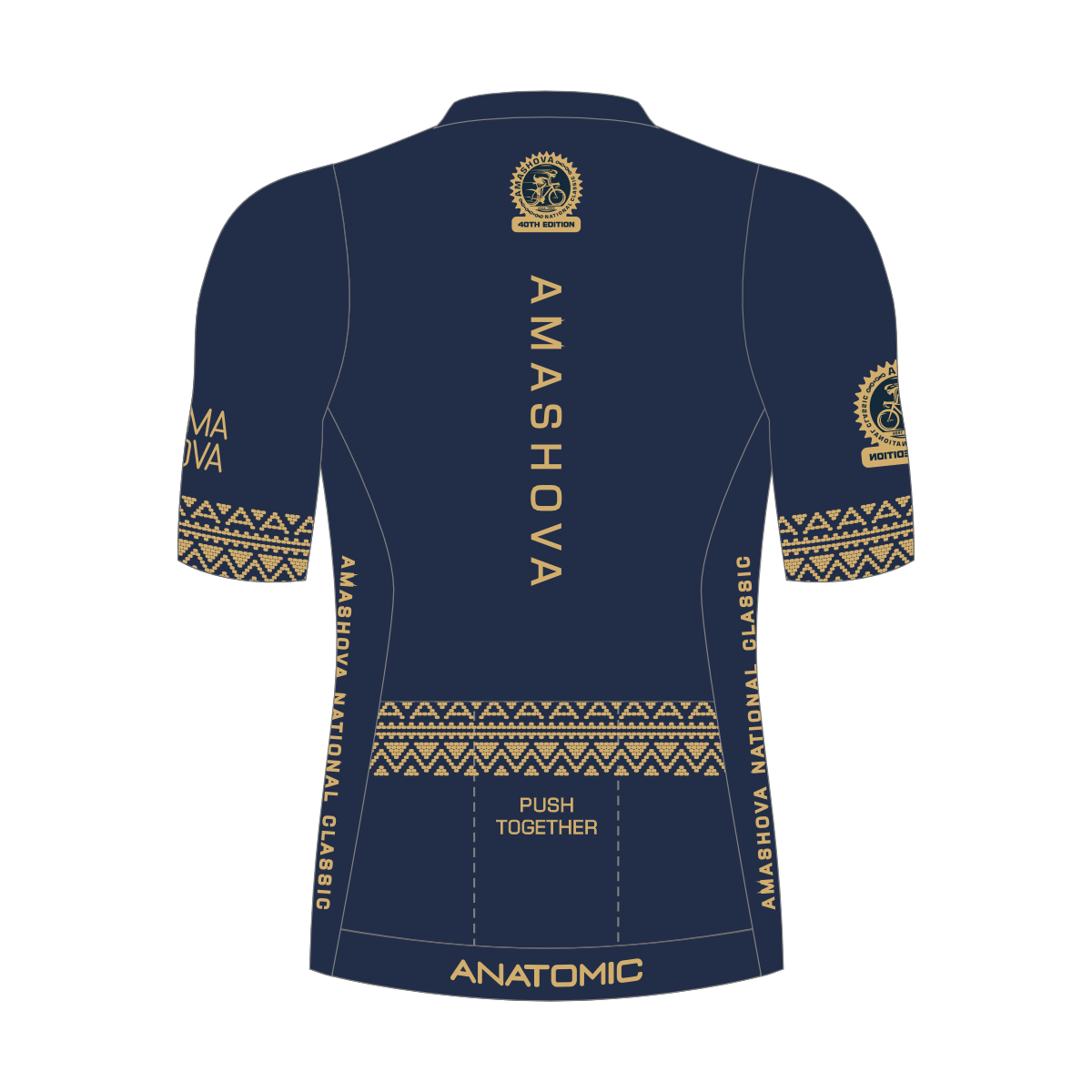 Amashova 2026 Gold Milestone Biotomic Cycling Jersey