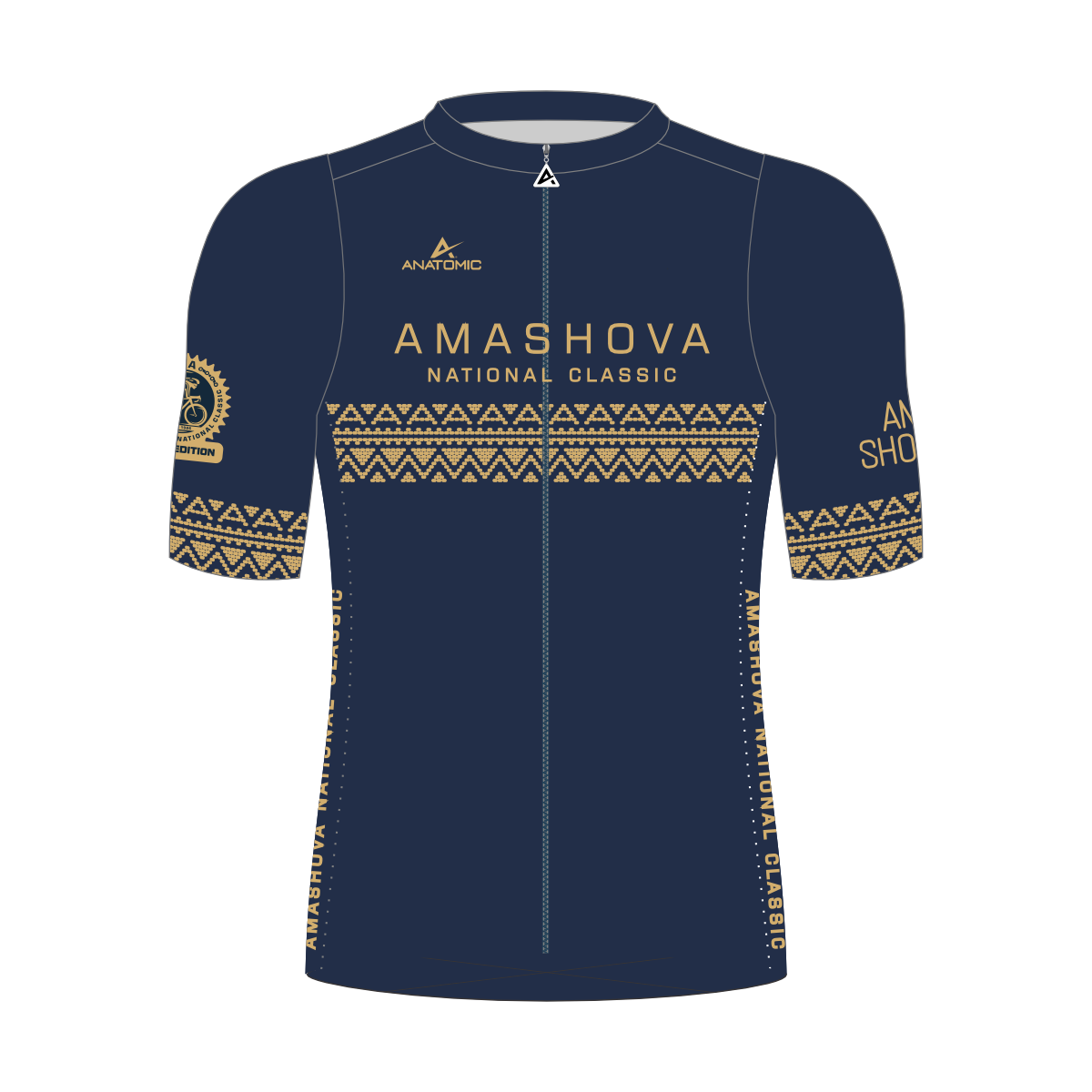 Amashova 2026 Gold Milestone Biotomic Cycling Jersey
