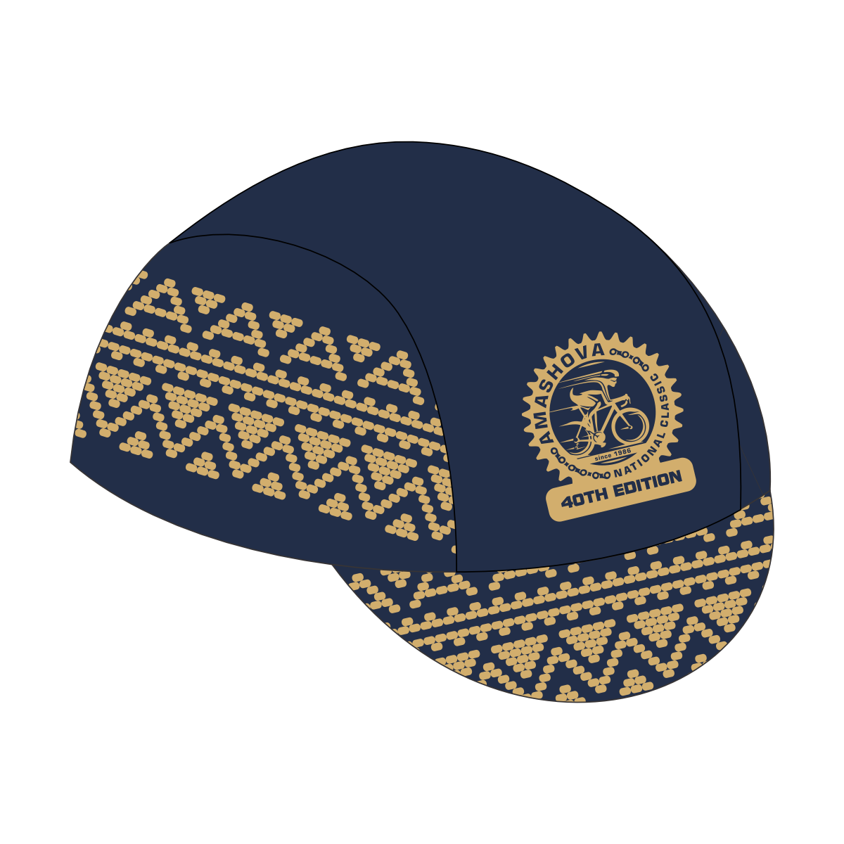 Amashova 2026 Gold Milestone Cycling Cap