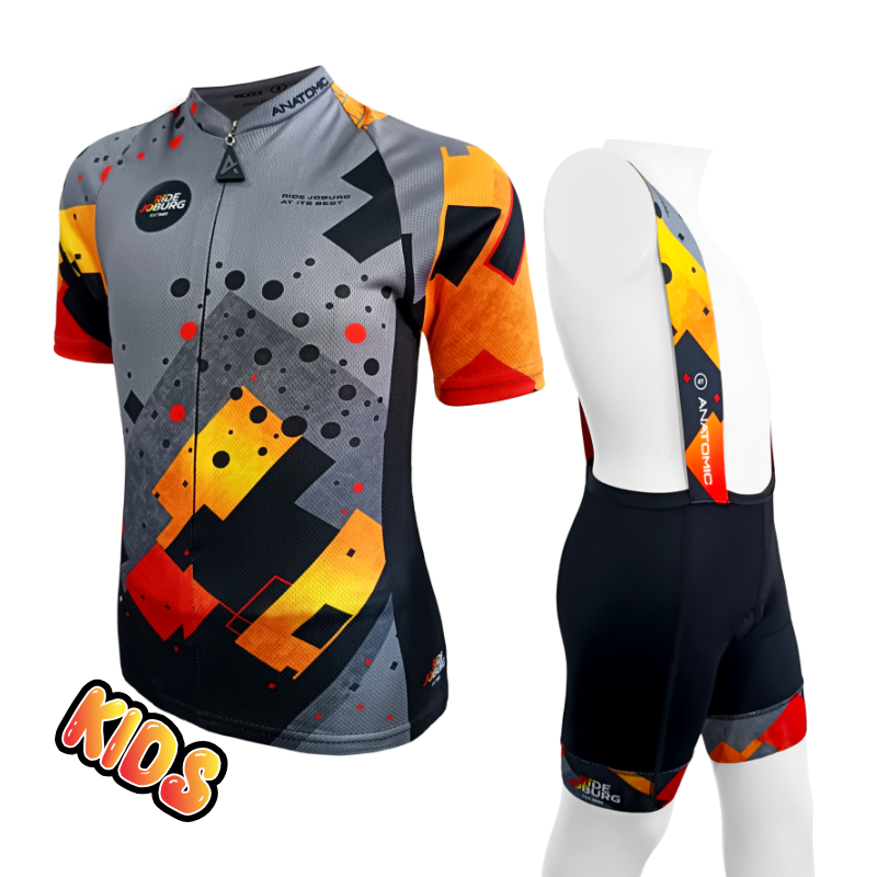 Ride Joburg Kids Cycling Jersey and Bib COMBO