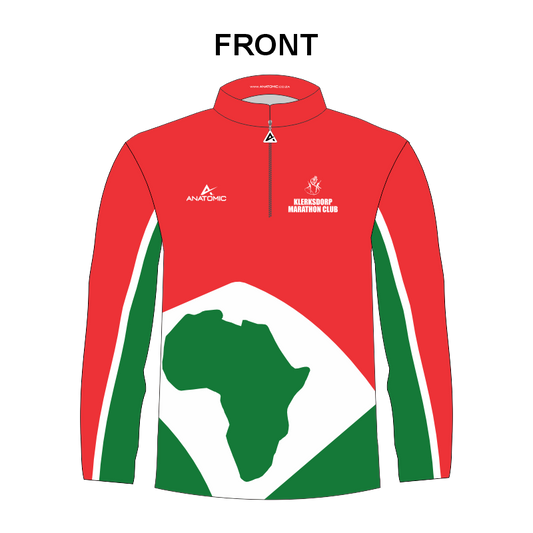 Klerksdorp AC Mens and Ladies MMC Treated Fabric Winter Training Top