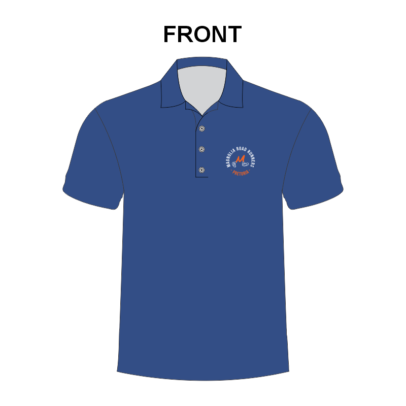 Magnolia Social Blue Mens and Ladies Golf shirt