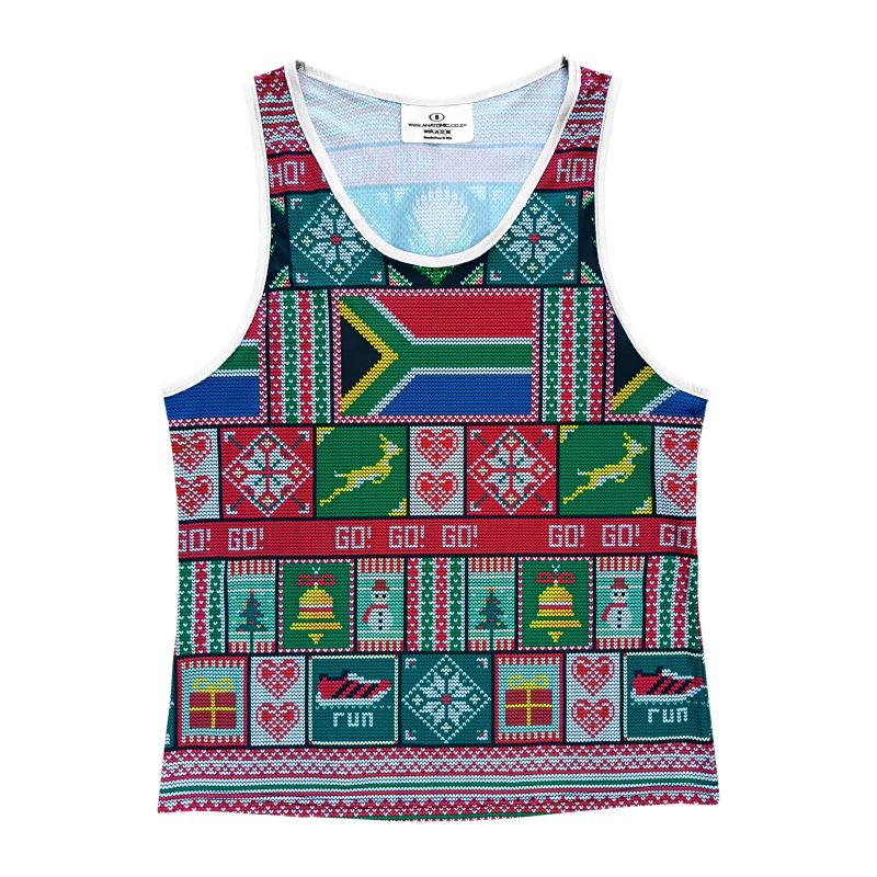 Mzansi Xmas Mens Running Vest