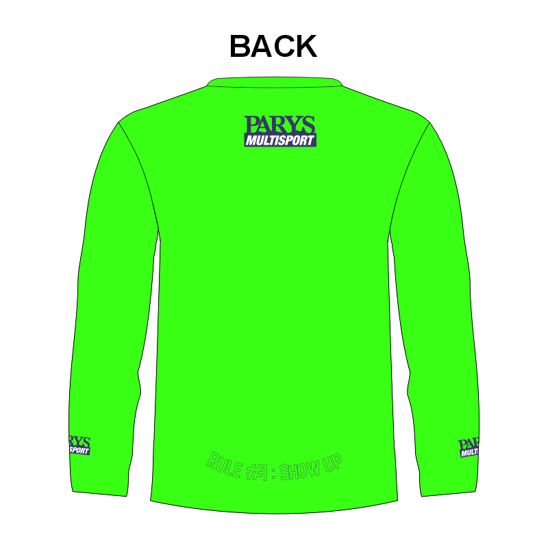 Parys Multisport GREEN Mens and Ladies T-Shirt Long Sleeve