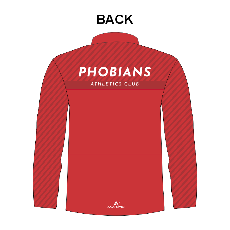 Phobians Mens and Ladies RED Winter Training Top