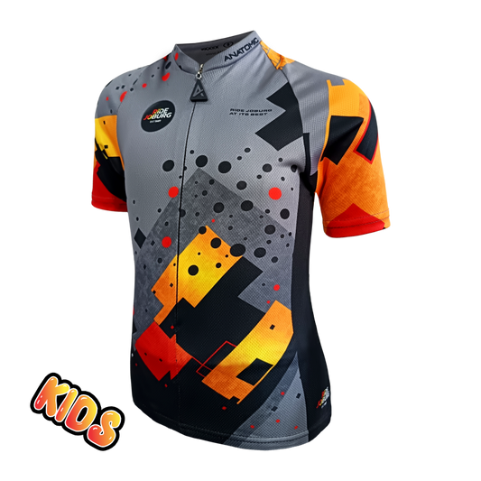 Ride Joburg Kids Cycling Jersey Grey