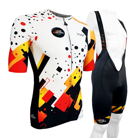 Ride Joburg Biotomic Jersey White and Bib COMBO