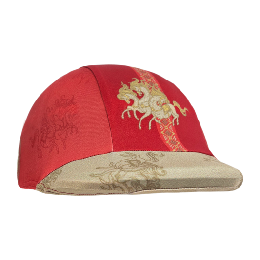 Scarlet Lycra Helmet Cover