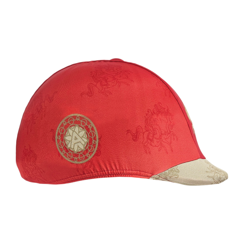 Scarlet Lycra Helmet Cover