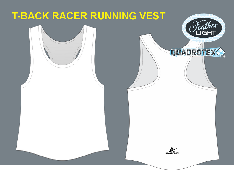 T-BACK RACER RUNNING VEST – Anatomic Sportswear