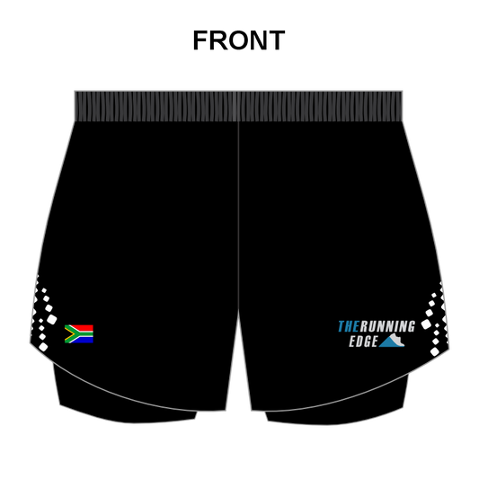 The Running Edge Mens and Ladies Elite Shorts with tights
