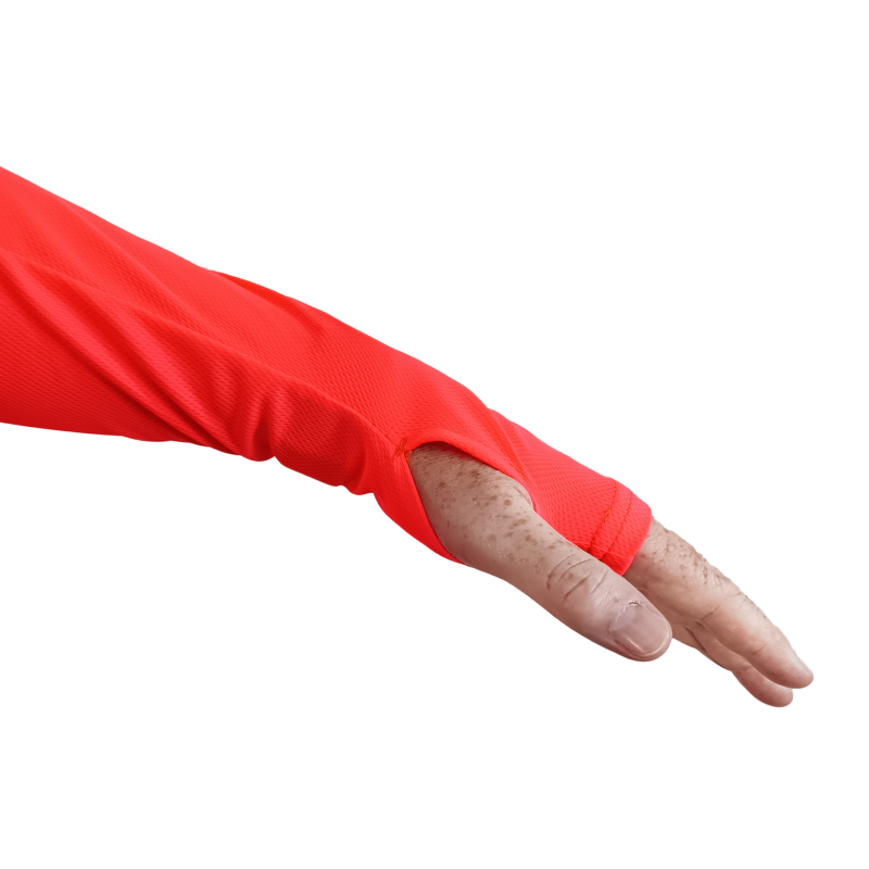 A day without Orange Vizi Longsleeve Running Shirt with Thumbhole