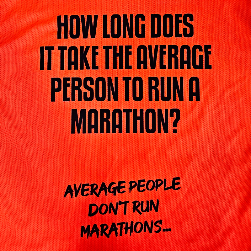 Vizi Q&A Orange Mens Running T-shirt