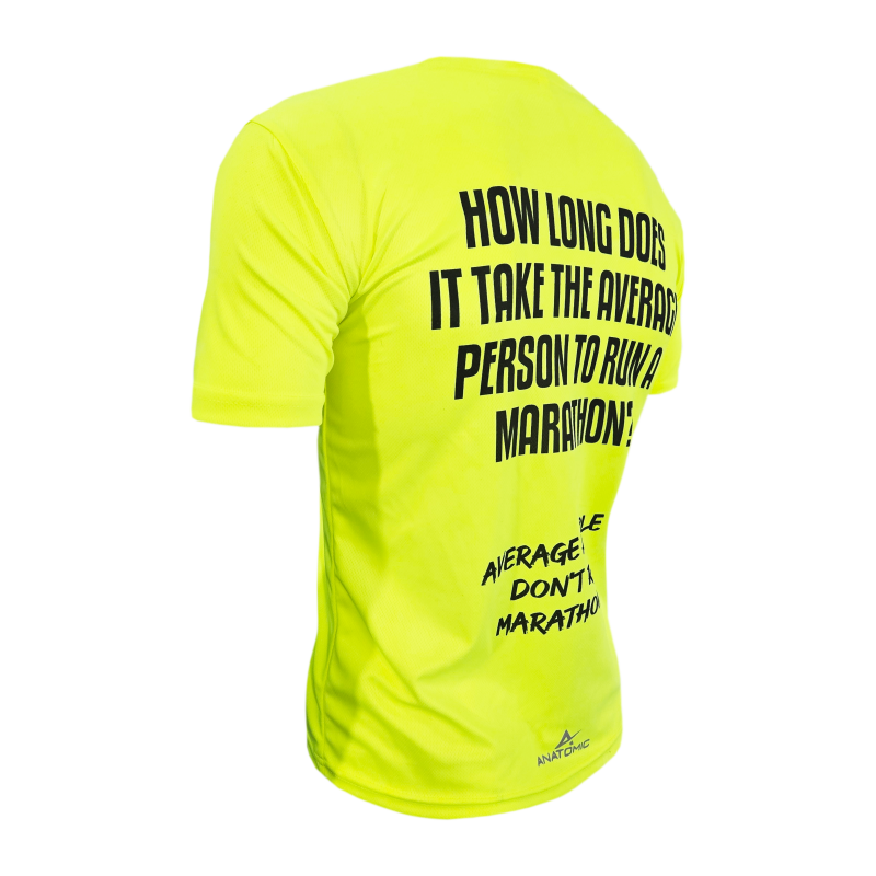 Vizi Q&A Yellow Mens Running T-shirt